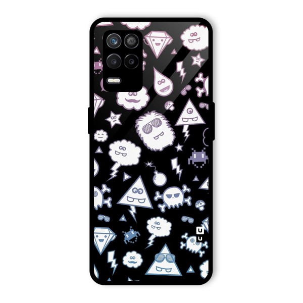 Funny Faces Glass Back Case for Realme 9 5G