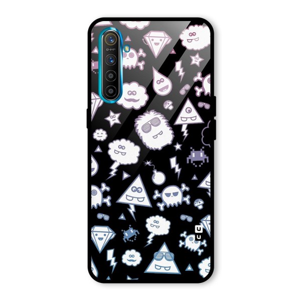 Funny Faces Glass Back Case for Realme XT