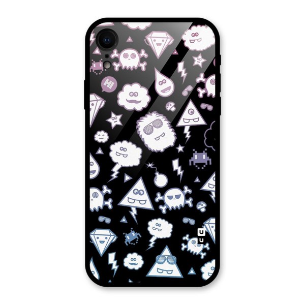 Funny Faces Glass Back Case for XR