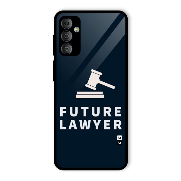 Future Lawyer Glass Back Case for Galaxy F23