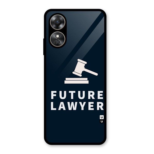 Future Lawyer Glass Back Case for Oppo A17