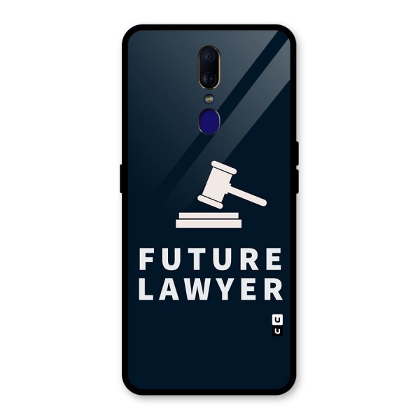 Future Lawyer Glass Back Case for Oppo F11