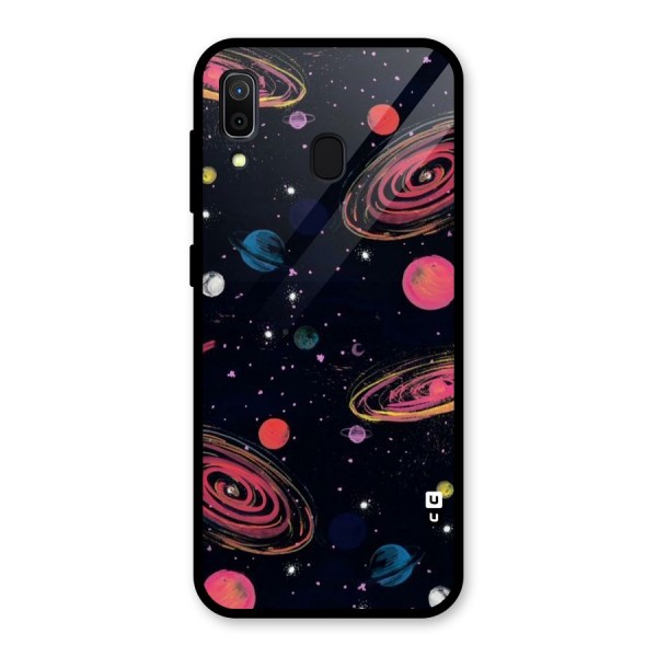 Galaxy Beauty Glass Back Case for Galaxy A30