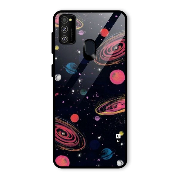 Galaxy Beauty Glass Back Case for Galaxy M21