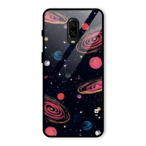 Galaxy Beauty Glass Back Case for OnePlus 6T