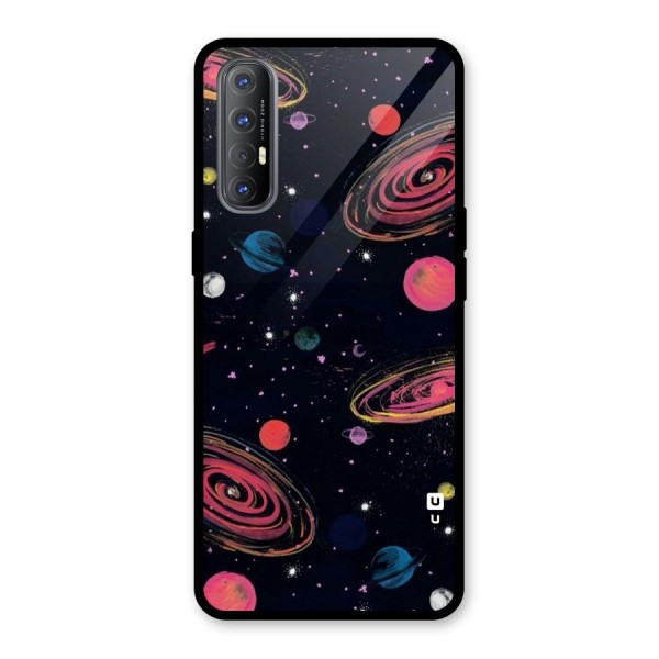 Galaxy Beauty Glass Back Case for Oppo Reno3 Pro