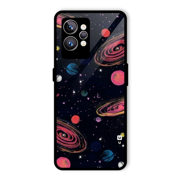 Galaxy Beauty Glass Back Case for Realme GT2 Pro