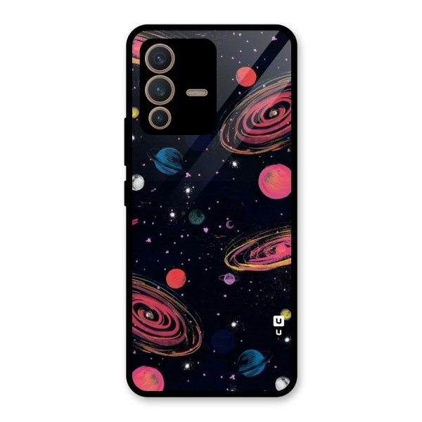 Galaxy Beauty Glass Back Case for Vivo V23 5G