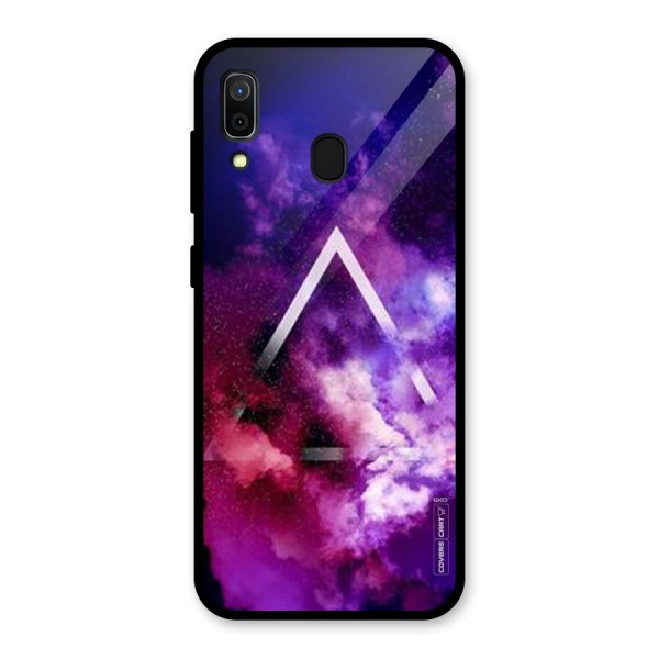 Galaxy Smoke Hues Glass Back Case for Galaxy A30