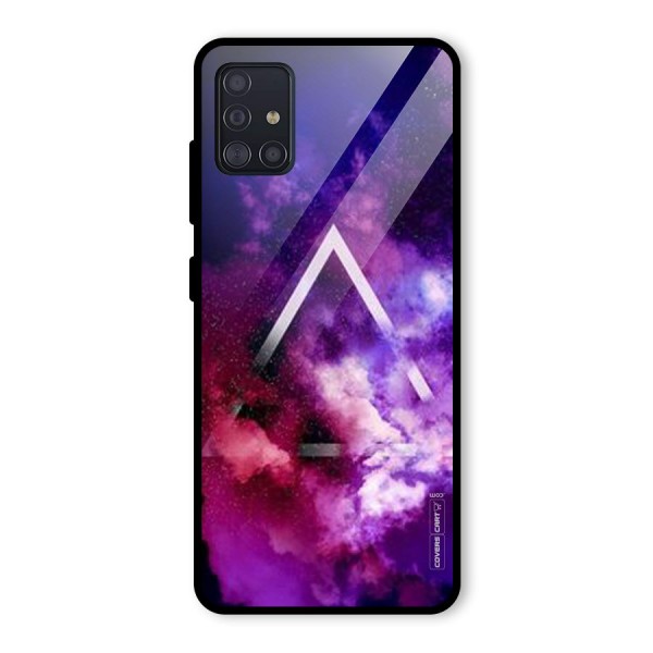 Galaxy Smoke Hues Glass Back Case for Galaxy A51