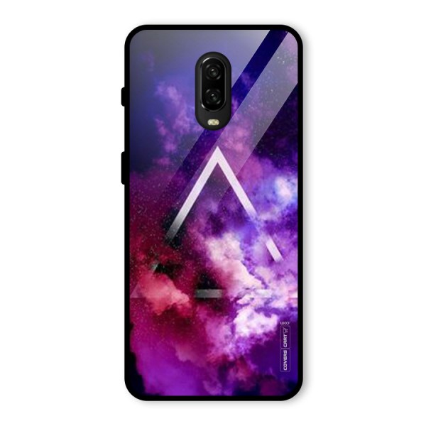 Galaxy Smoke Hues Glass Back Case for OnePlus 6T