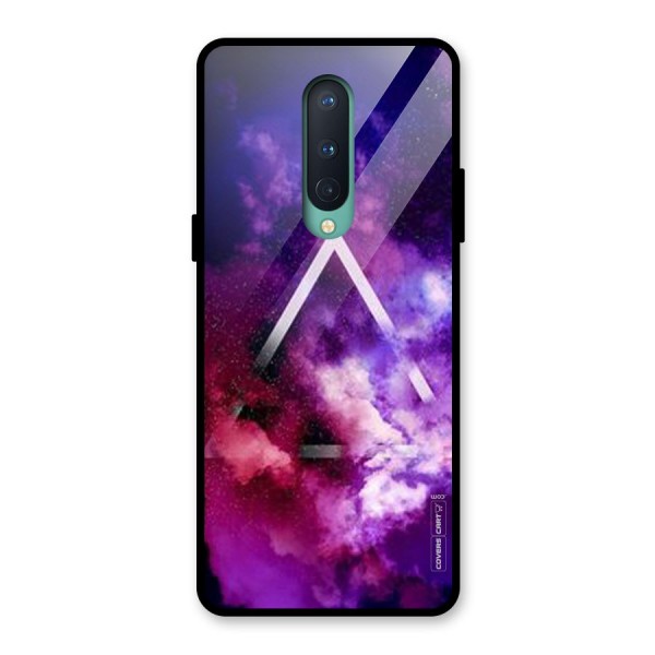 Galaxy Smoke Hues Glass Back Case for OnePlus 8