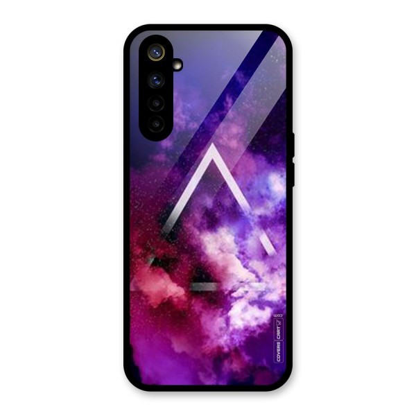 Galaxy Smoke Hues Glass Back Case for Realme 6i