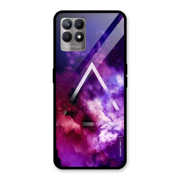 Galaxy Smoke Hues Glass Back Case for Realme 8i