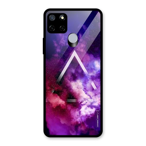 Galaxy Smoke Hues Glass Back Case for Realme C15