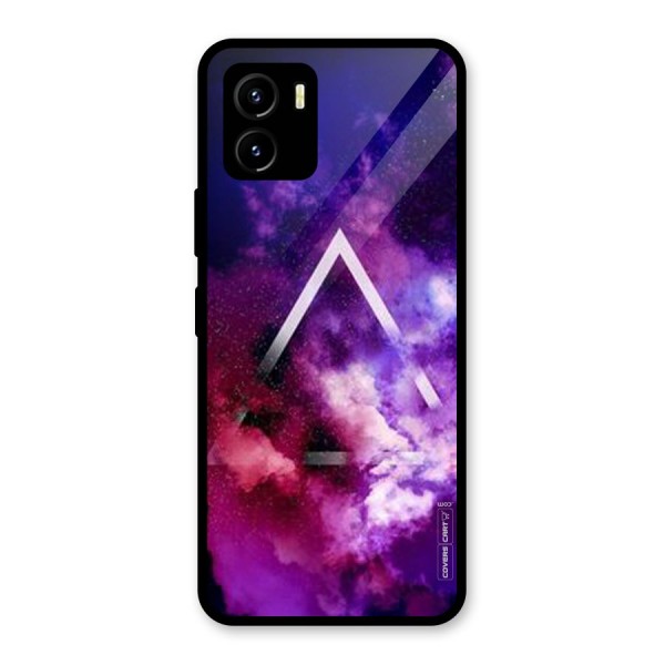 Galaxy Smoke Hues Glass Back Case for Vivo Y15s