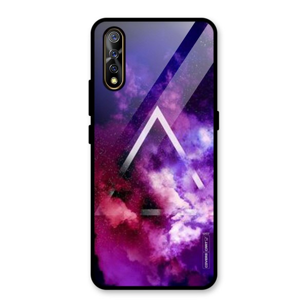 Galaxy Smoke Hues Glass Back Case for Vivo Z1x