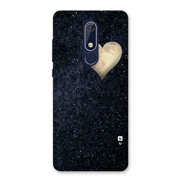 Galaxy Space Heart Back Case for Nokia 5.1