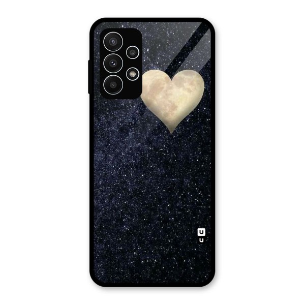 Galaxy Space Heart Glass Back Case for Galaxy A23