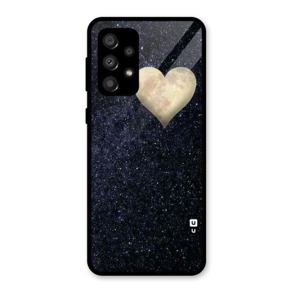 Galaxy Space Heart Glass Back Case for Galaxy A32