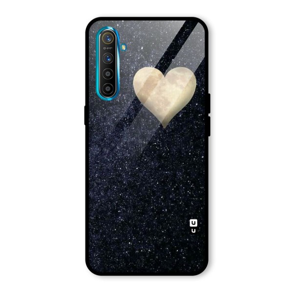 Galaxy Space Heart Glass Back Case for Realme XT