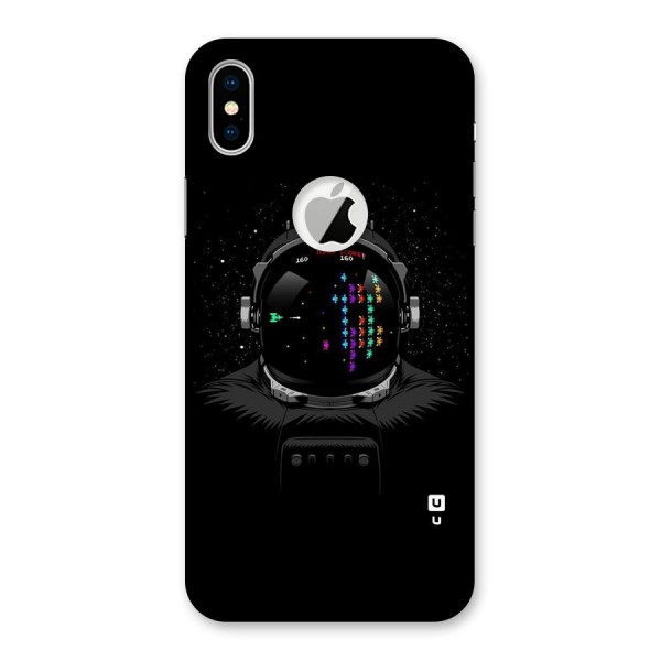 Gamer Head Back Case for iPhone XS Logo Cut