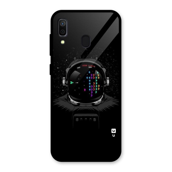 Gamer Head Glass Back Case for Galaxy A30