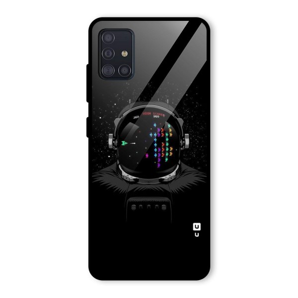 Gamer Head Glass Back Case for Galaxy A51