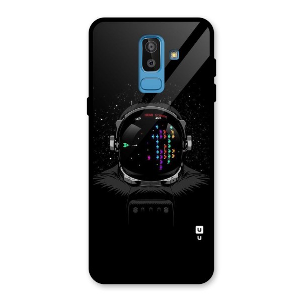 Gamer Head Glass Back Case for Galaxy J8