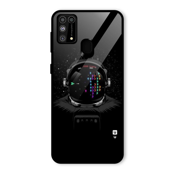 Gamer Head Glass Back Case for Galaxy M31