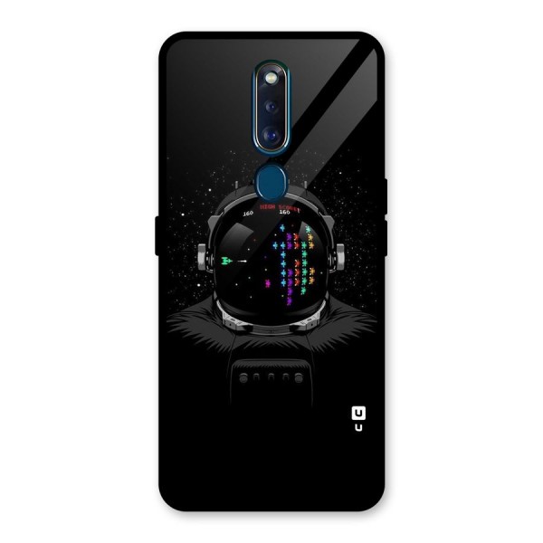 Gamer Head Glass Back Case for Oppo F11 Pro