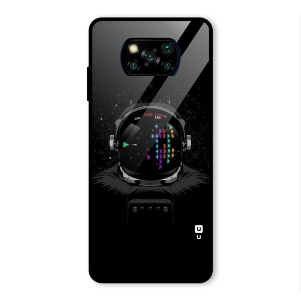 Gamer Head Glass Back Case for Poco X3 Pro