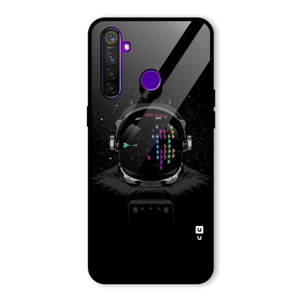 Gamer Head Glass Back Case for Realme 5 Pro