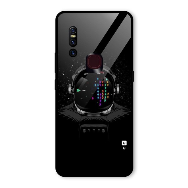 Gamer Head Glass Back Case for Vivo V15