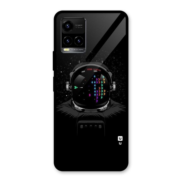 Gamer Head Glass Back Case for Vivo Y21A