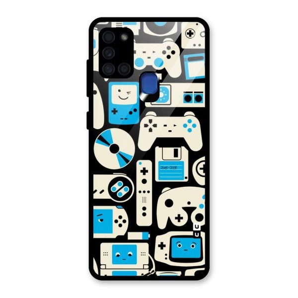 Gamers Glass Back Case for Galaxy A21s