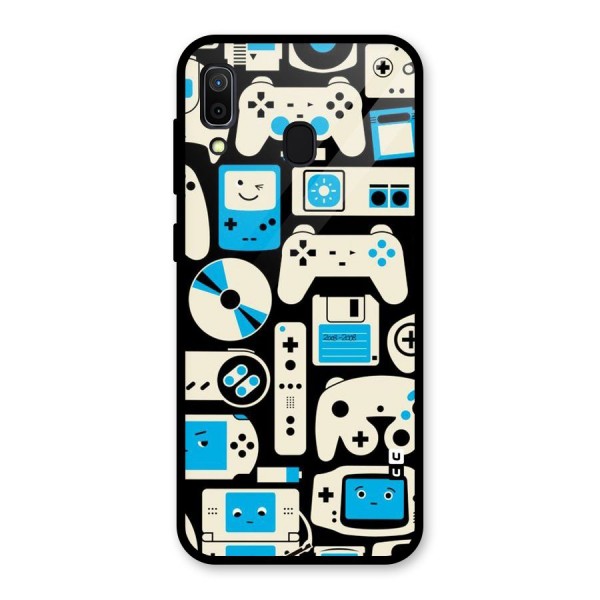 Gamers Glass Back Case for Galaxy A30