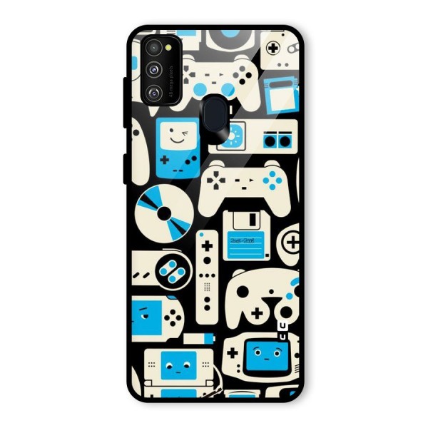 Gamers Glass Back Case for Galaxy M21