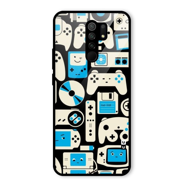 Gamers Glass Back Case for Redmi 9 Prime