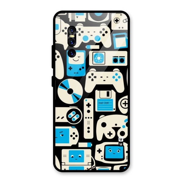 Gamers Glass Back Case for Vivo V15 Pro