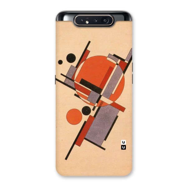 Geo Abstract Metrics Back Case for Galaxy A80