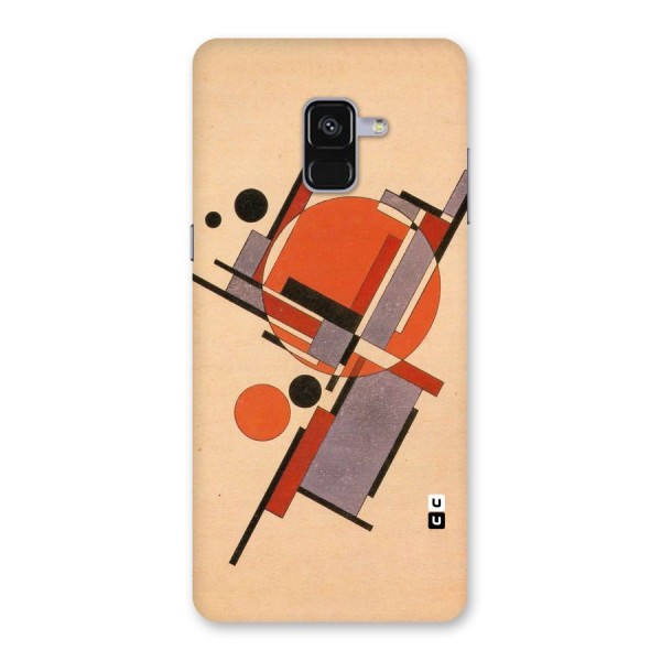 Geo Abstract Metrics Back Case for Galaxy A8 Plus