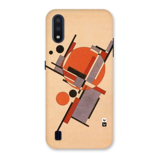 Geo Abstract Metrics Back Case for Galaxy M01