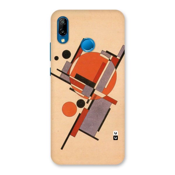 Geo Abstract Metrics Back Case for Huawei P20 Lite