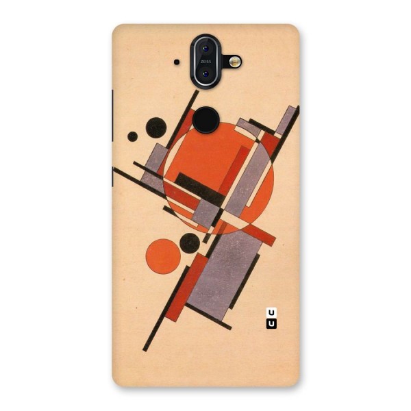 Geo Abstract Metrics Back Case for Nokia 8 Sirocco