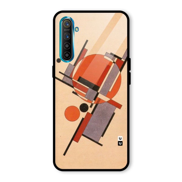 Geo Abstract Metrics Glass Back Case for Realme XT