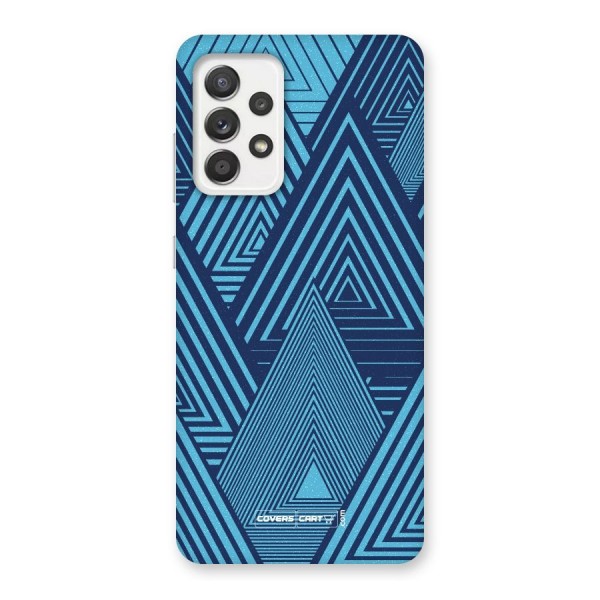 Geometric Blue Print Back Case for Galaxy A52