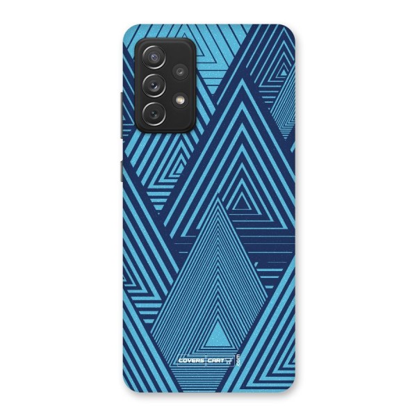 Geometric Blue Print Back Case for Galaxy A72