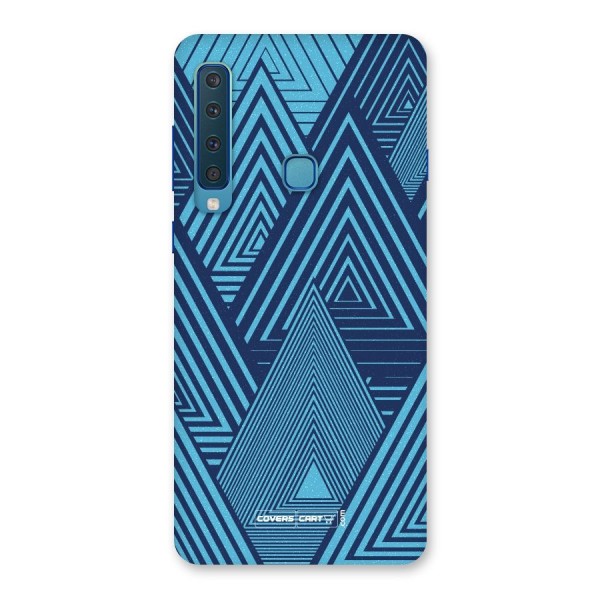 Geometric Blue Print Back Case for Galaxy A9 (2018)