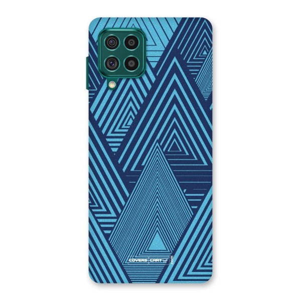 Geometric Blue Print Back Case for Galaxy F62